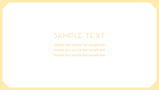 Simple Frame 16:9 Yellow, JPG, PNG and AI Simple Frame 16:9 Yellow, frame, frame, decorative frame, JPG, PNG and AI