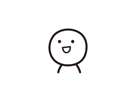 斜め上を見上げる棒人間のイラスト 見上げる,上,斜め,左,見る,見つめる,人,人物,棒人間,イラストのイラスト素材
