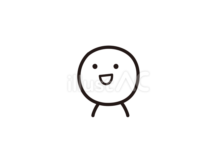 斜め上を見上げる棒人間のイラスト 見上げる,上,斜めのイラスト素材