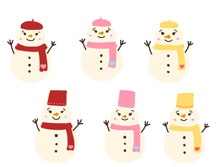 Snowman set, snowman, set, hat, JPG and PNG