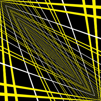 チェック遠近 チェック,背景,線,重なる,二重,レトロ,黄,空間,遠近のイラスト素材