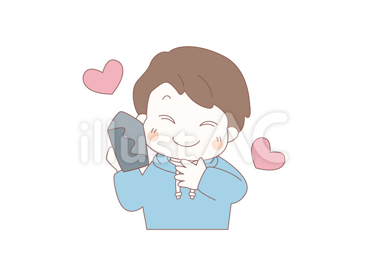 コテが大好きな左官の男の子のイラスト 左官,職人,大工のイラスト素材