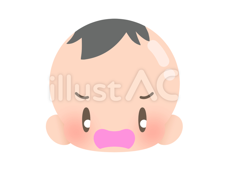 赤ちゃん-怒る20181202 赤ちゃん,顔,怒るのイラスト素材