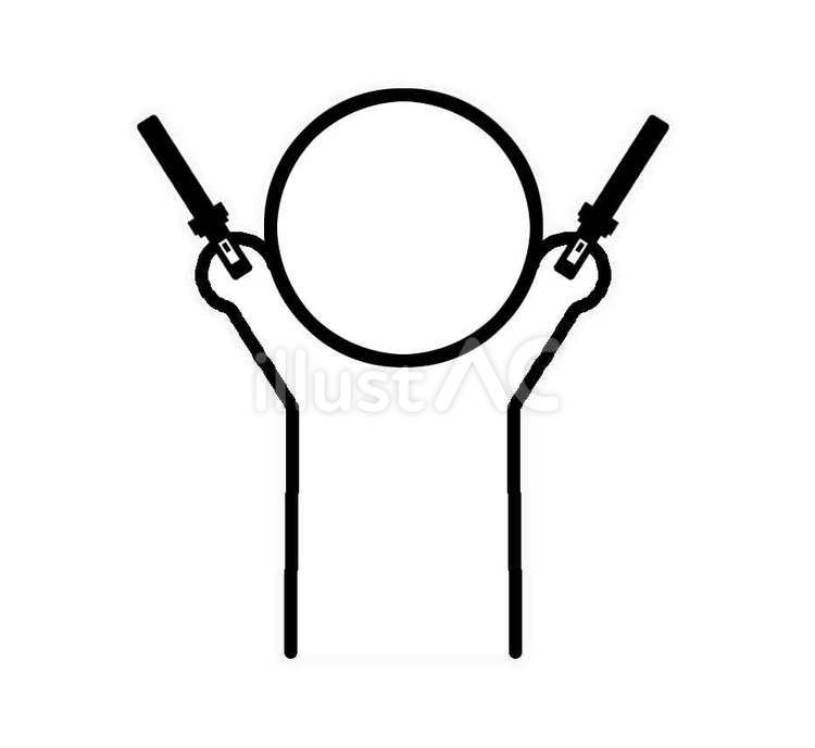 推し活中の人物 推し活,ペンライト,ライトのイラスト素材