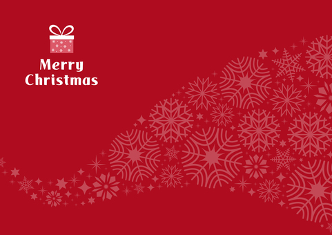 雪の結晶の模様のクリスマスカード01 クリスマス,クリスマスプレゼント,クリスマスカード,背景,プレゼント,冬,雪,雪の結晶,パターン,キラキラのイラスト素材
