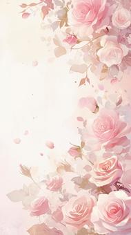 Pink rose background α3, , JPG