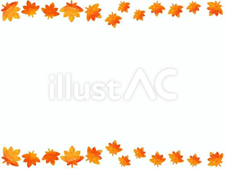 紅葉のフレーム 紅葉,フレーム,葉のイラスト素材