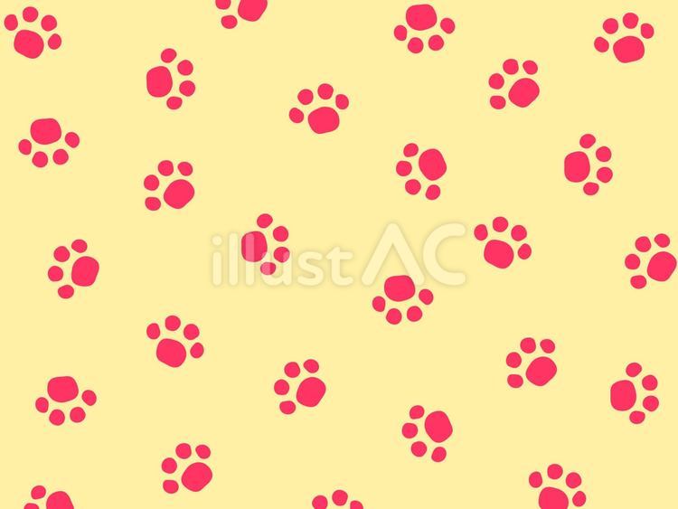 猫の足跡　背景 猫,動物,足跡のイラスト素材