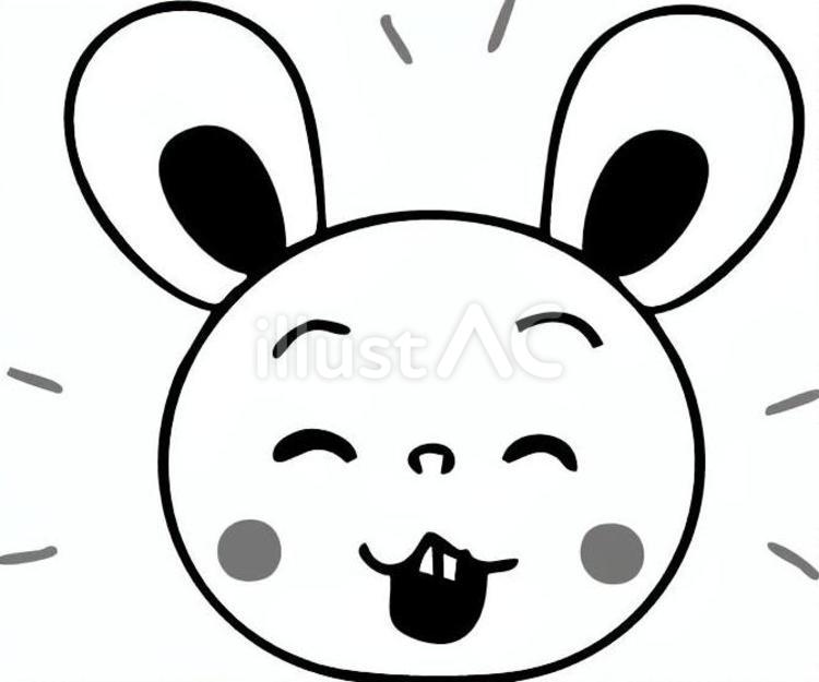 たのしそうなうさぎのイラスト 楽しい,うれしい,うさぎのイラスト素材