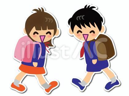ランドセルと小学生