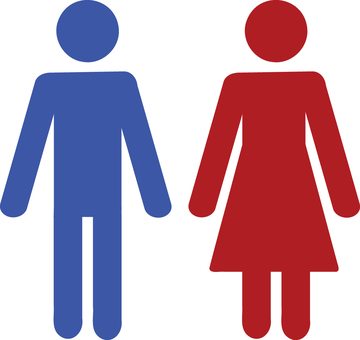 男性と女性のピクトグラム 男性,女性,男子トイレ,女子トイレ,トイレ,マーク,カップル,恋人,男女,立つのイラスト素材