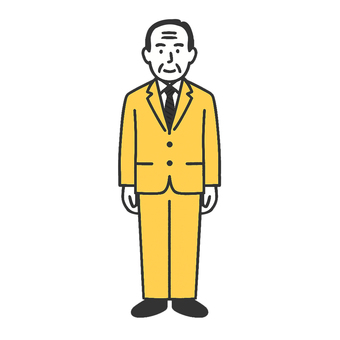 社長のイラスト 社長,人物,男性,全身,スーツのイラスト素材