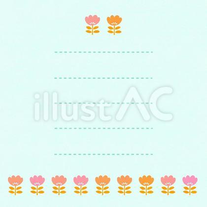 二段のお花のカード1