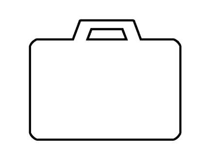 ビジネスバッグシルエット ビジネスバッグシルエット ビジネス,バッグ,かばん,買い物,ファッション,おしゃれ,シルエット,仕事,転職,就活のイラスト素材