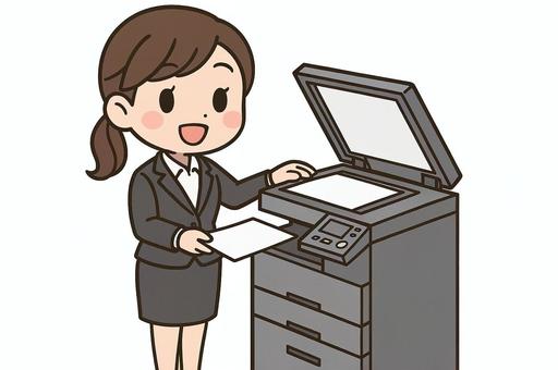 仕事中の女性