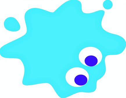 スライム スライム,いきもの,水色,モンスター,おばけのイラスト素材