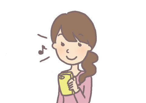 女性とスマホ1-1