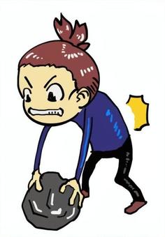 腰痛 腰痛,strain,backache,デリック型,持ち方のイラスト素材