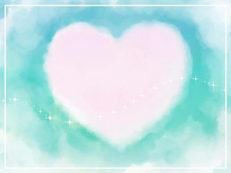 Heart cloud - green, JPG Heart cloud - green, , JPG