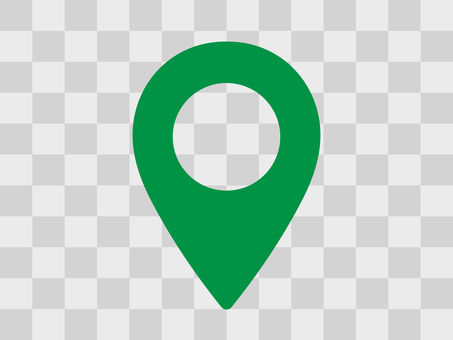 マップピン／グラデーション（中央透過） マップピン,緑,地図,map,マップ,ポインター,マーカー,現在位置,目的地,出発地点のイラスト素材