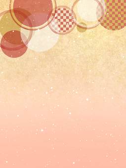 華やぐ和結びのこころ【6】 和風,お正月,水引,円,12月,1月,お祝い,縁起,年賀状,背景素材のイラスト素材