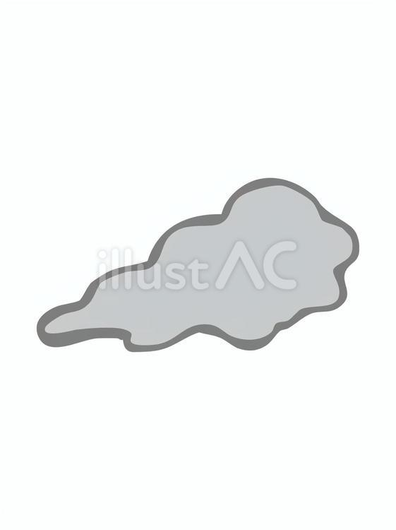 曇りマーク③のイラスト 雲,曇り,天気のイラスト素材