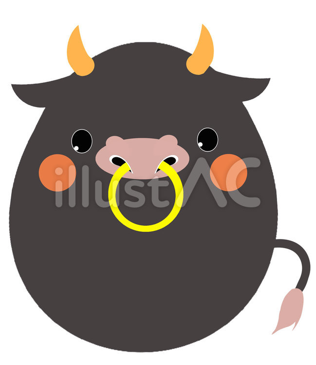 黒うし 和牛,黒牛,牛のイラスト素材