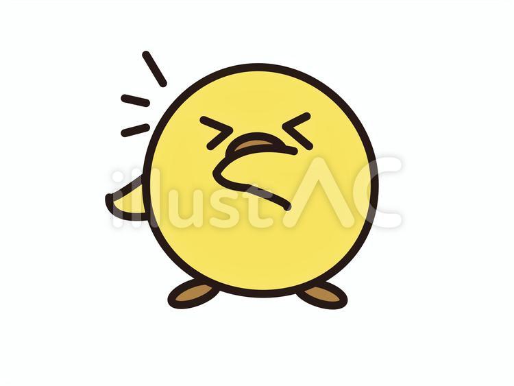 くしゃみをするひよこ くしゃみ,ひよこ,風邪のイラスト素材