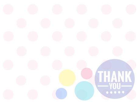 Thankyou polka dot pink, , JPG