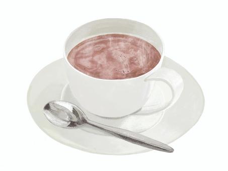 Hot cocoa, cocoa, cup, spoon, JPG and PNG