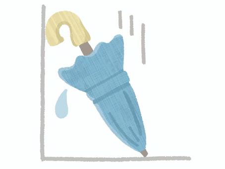 置き忘れの傘 置き忘れの傘 傘,忘れ物,置く,忘れる,失くし物,落とし物,遺失物,手描きのイラスト素材
