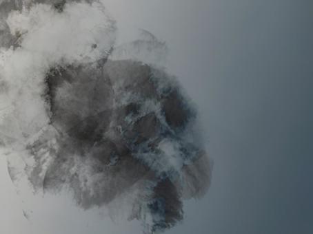 抽象水墨画壁紙 水墨画,テクスチャ,壁紙,和紙,墨絵,インク,ペイント,柄,デザイン,和風のイラスト素材