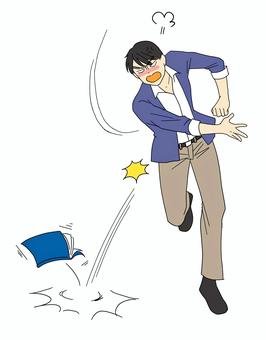 A man slamming a book, JPG, PNG and AI A man slamming a book, frustrating, get angry, stress, JPG, PNG and AI