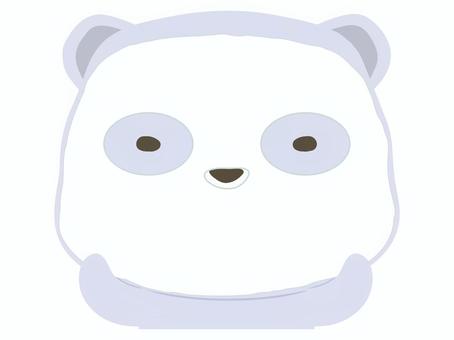 フェイスパック_熊 フェイスパック,クマ,シロクマ,動物,かわいい,美容のイラスト素材