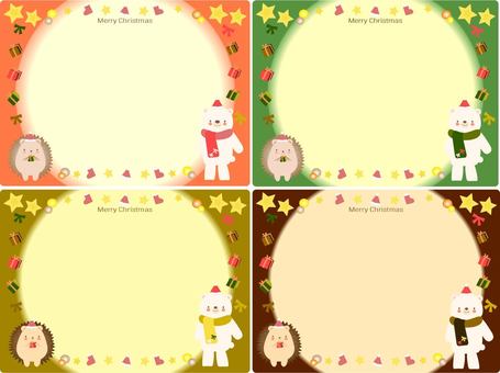 Christmas frame set, , JPG, PNG and AI