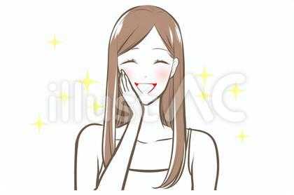 キレイな肌の女性