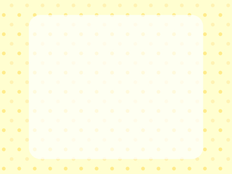 黄色のドット背景フレーム