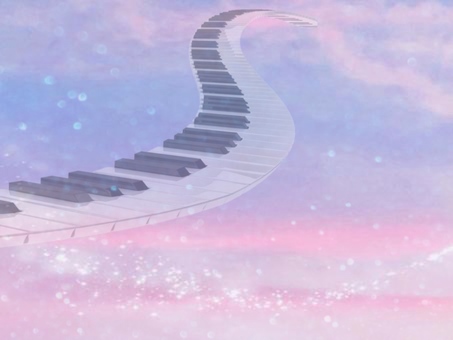 Piano Keyboard Sky Music Image Background, , JPG