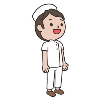 見上げる人 見上げる人 見上げる,上,視線,希望,物思い,思い,看護婦,ナース服,病院,女のイラスト素材