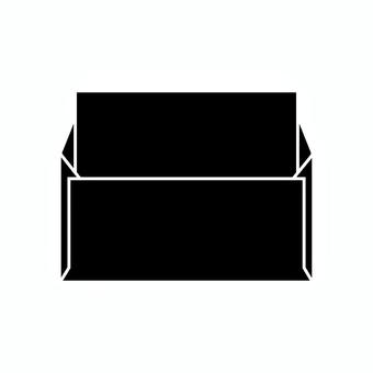 カマス貼の洋型封筒に紙を入れている 封筒,文房具,洋型封筒,手紙,事務用品,ビジネス,カマス貼り,書類,ダイレクトメール,請求書のイラスト素材