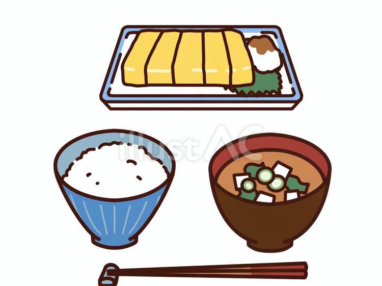 フード　だし巻き定食 だし巻き,朝ごはん,玉子焼きのイラスト素材