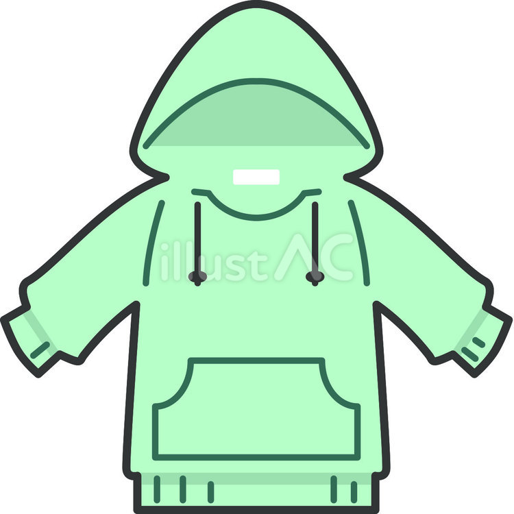 保育園・幼稚園準備　フード付きの服 カラー,0才児,0歳児のイラスト素材