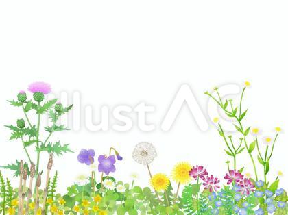 春の野原の背景1