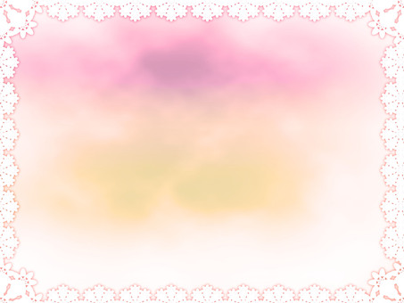 Lace rainbow color frame 3, material, illustration background, gradation, JPG and PNG