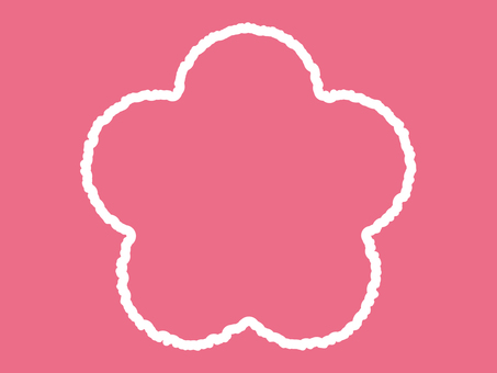 にじみ地紋フレームセ花文様_梅03 にじみ地紋フレームセ花文様_梅03 フレーム,飾り枠,囲み,花紋様,花,梅,梅紋様,縁起物,年賀状,和風のイラスト素材