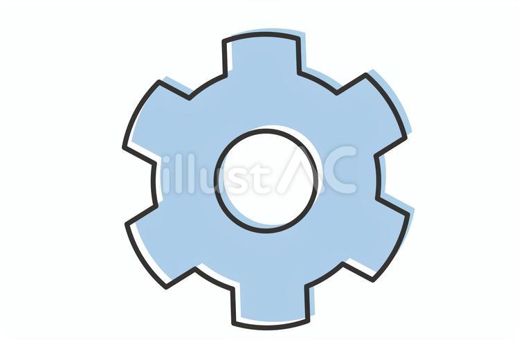 青い設定アイコン 設定,アイコン,機能のイラスト素材