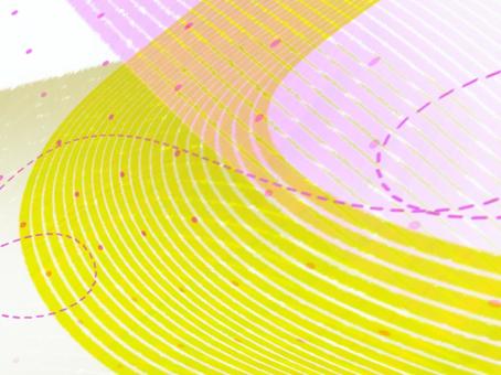 流線のリズム-イエロー02 イエロー,流線,抽象,背景,曲線,グラデーション,光,明るい,柔らかい,自然のイラスト素材