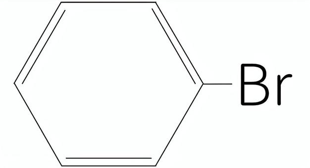 ブロモベンゼン(構造式) ベンゼン,芳香族,有機物,化学,理科,構造式,化合物,化学式のイラスト素材