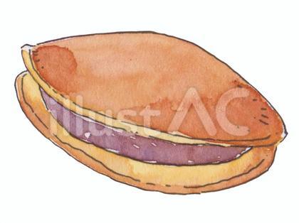 どら焼き 水彩
