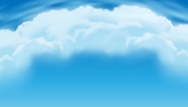 青空と大きな積乱雲の背景フレーム素材 空,雲,夏,青,背景,フレーム,壁紙,テクスチャ,自然,天気のイラスト素材